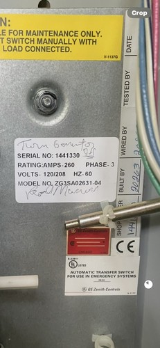 Automatic generator transfer